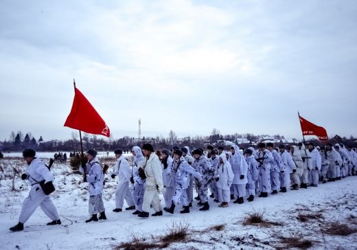 Военно-историческая реконструкция боя битвы под Москвой