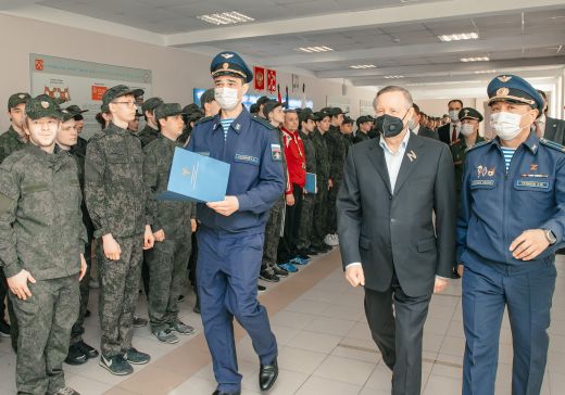 Губернатор Санкт-Петербурга посетил центр военно-патриотического воспитания молодежи Авангард ДОСААФ России Санкт-Петербурга и Ленинградской области