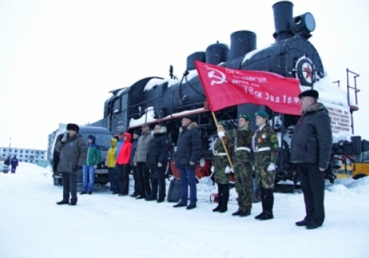 В Коми копию Знамени Победы провезли по всей республике