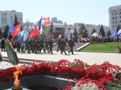 Самарские досаафовцы на праздновании Дня Победы