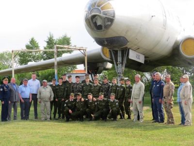 Кадеты на лётной практике