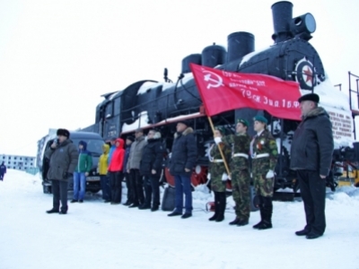 В Коми копию Знамени Победы провезли по всей республике