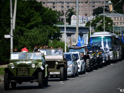 Стартовавший во Владивостоке комбинированный международный пробег ДОСААФ России прибыл в Уссурийск